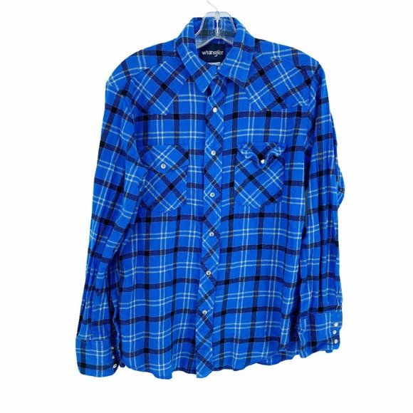 Wrangler Other - Wrangler Men's Size Medium Pearl Snap Plaid